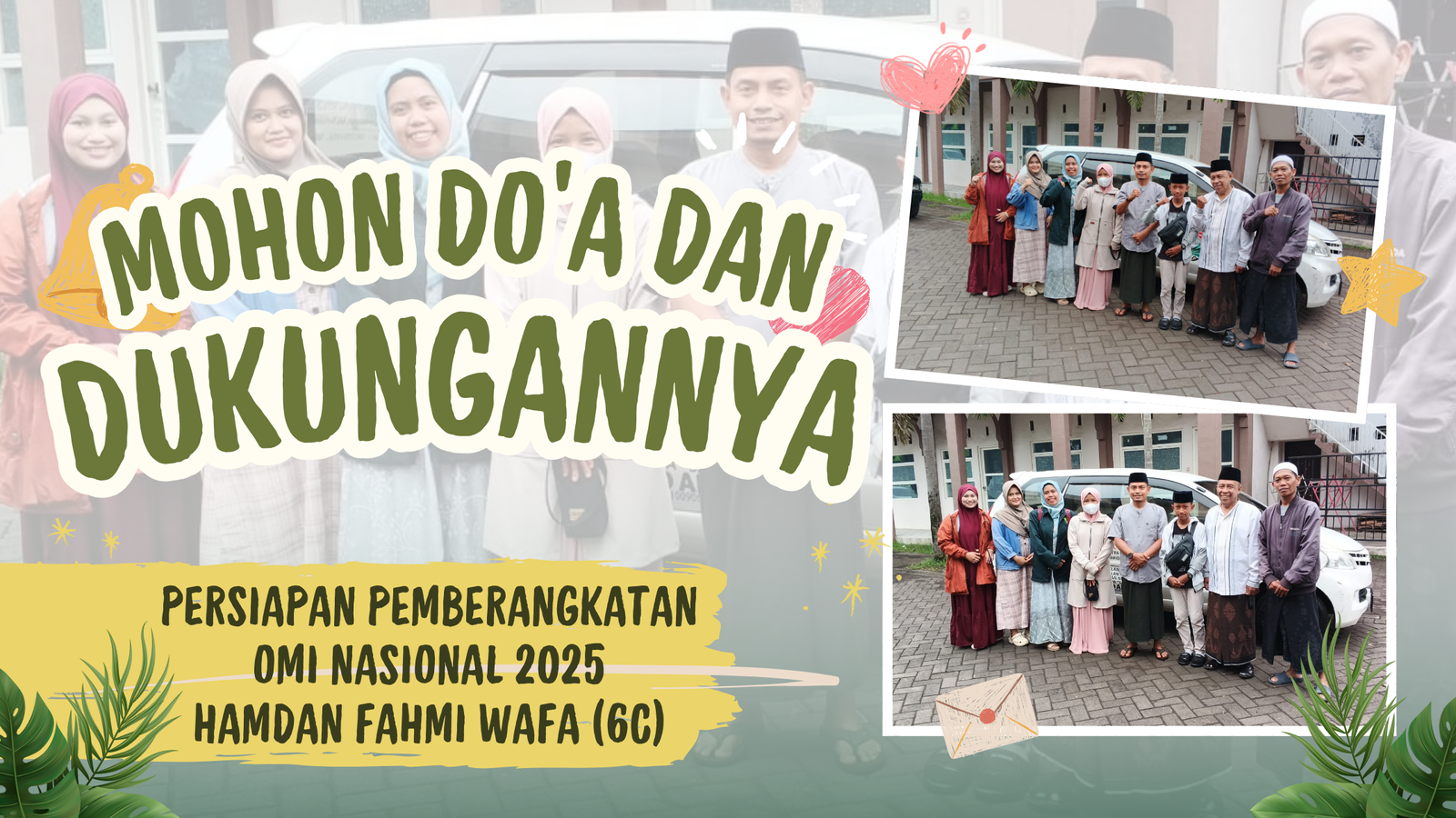 Hamdan Fahmi Wafa, Siswa MI Unggulan Nuris Berangkat ke OMI Nasional Diantar Doa Seluruh Guru!