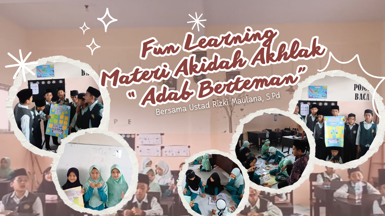 Serunya Belajar di MI Unggulan Nuris! Ustadz Lana Ajak Siswa Bikin Drama dan Poster