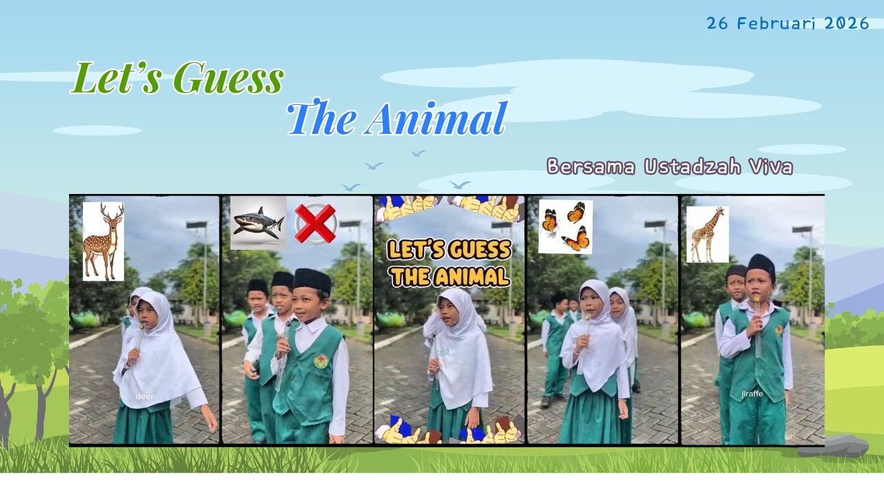 Ustadzah Viva Ajak Siswa-Siswi Kelas 2 MI Unggulan Nuris Jember Main Tebak-Tebakan Nama Hewan!
