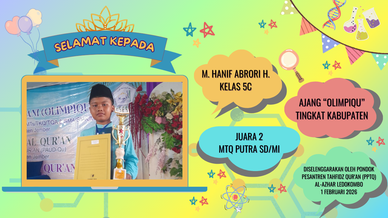 Bakat Terpendam Akhirnya Bersinar! Hanif, Siswa MI Unggulan Nuris Jember Raih Juara 2 MTQ!