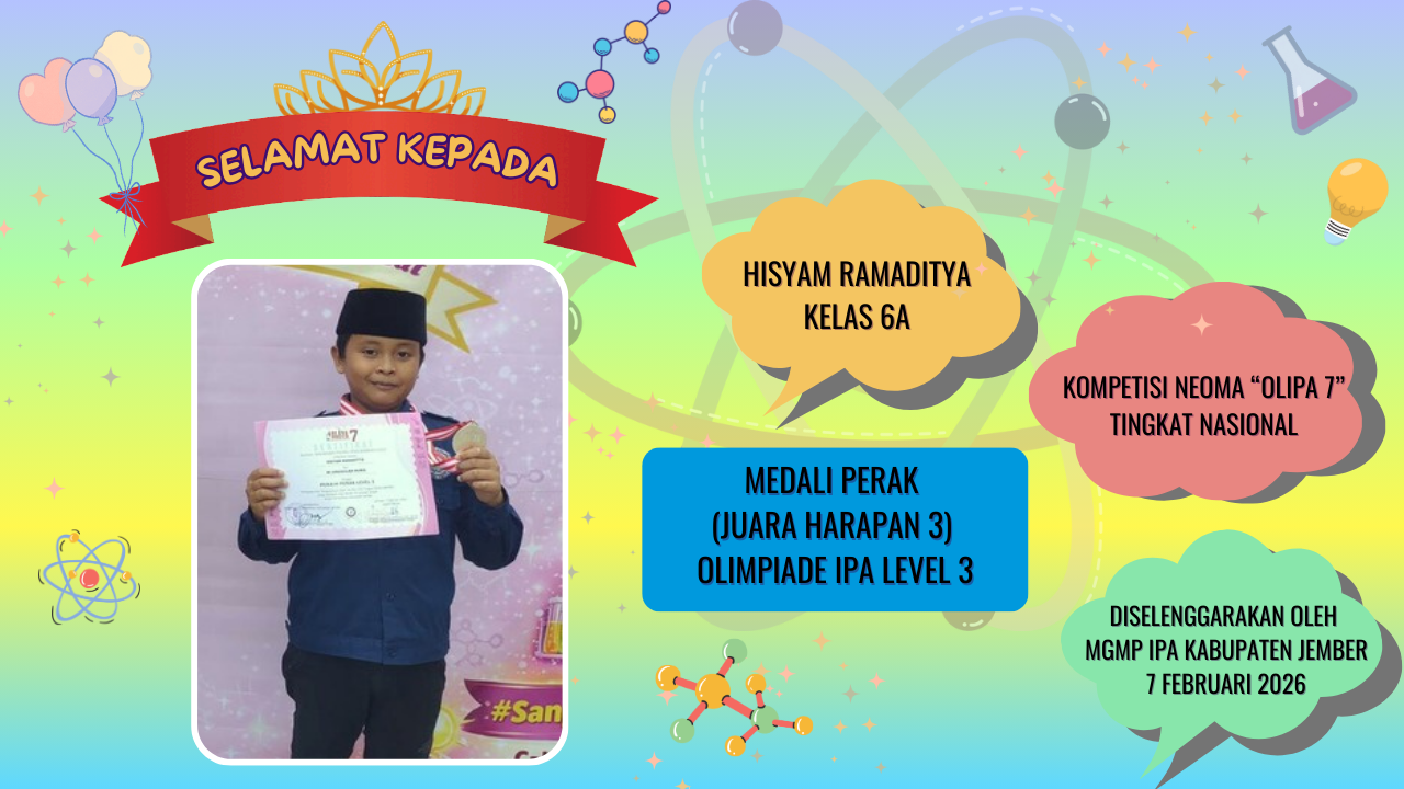 Bermodal Ingatan dan 2 Kali Latihan, Siswa MI Unggulan Nuris Jember Ini Sukses Gondol Medali Perak Tingkat Nasional!