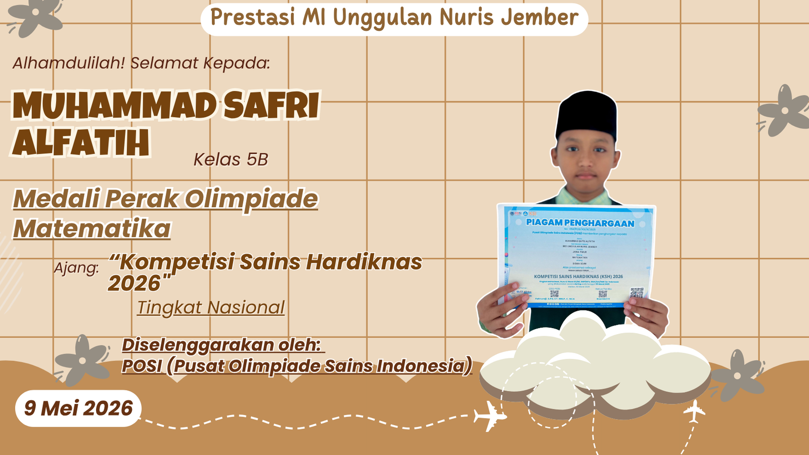 Emang Jagonya Matematika! Alfa Kembali Harumkan Nama MI Unggulan Nuris Jember!