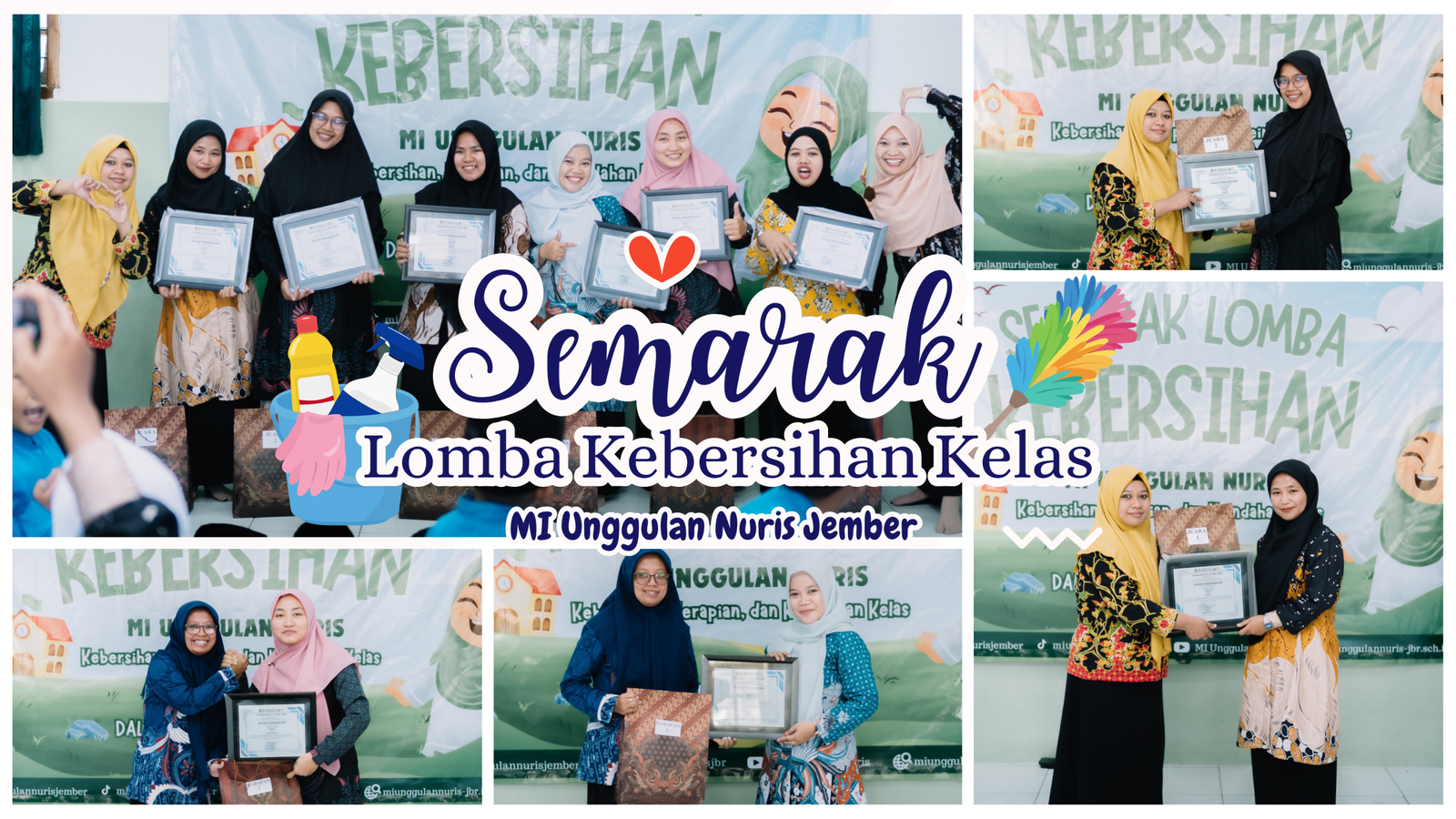 Seru! Lomba Kebersihan Kelas MI Unggulan Nuris Jember Berlangsung Meriah