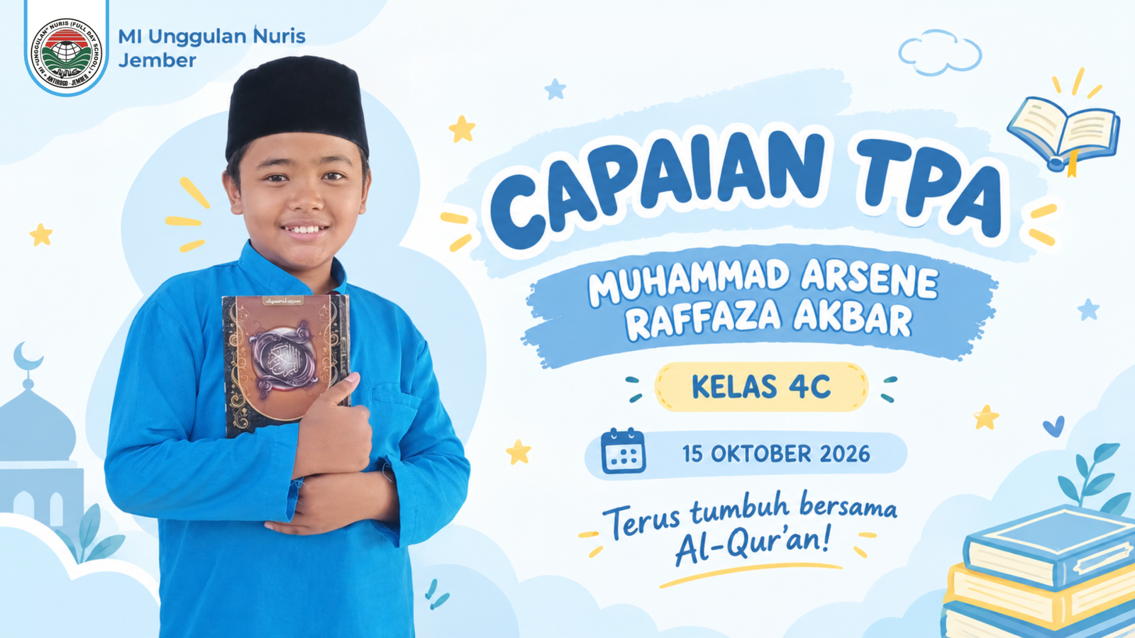 Inspiratif! Calon Masinis MI Unggulan Nuris Tuntaskan Capaian TPA!