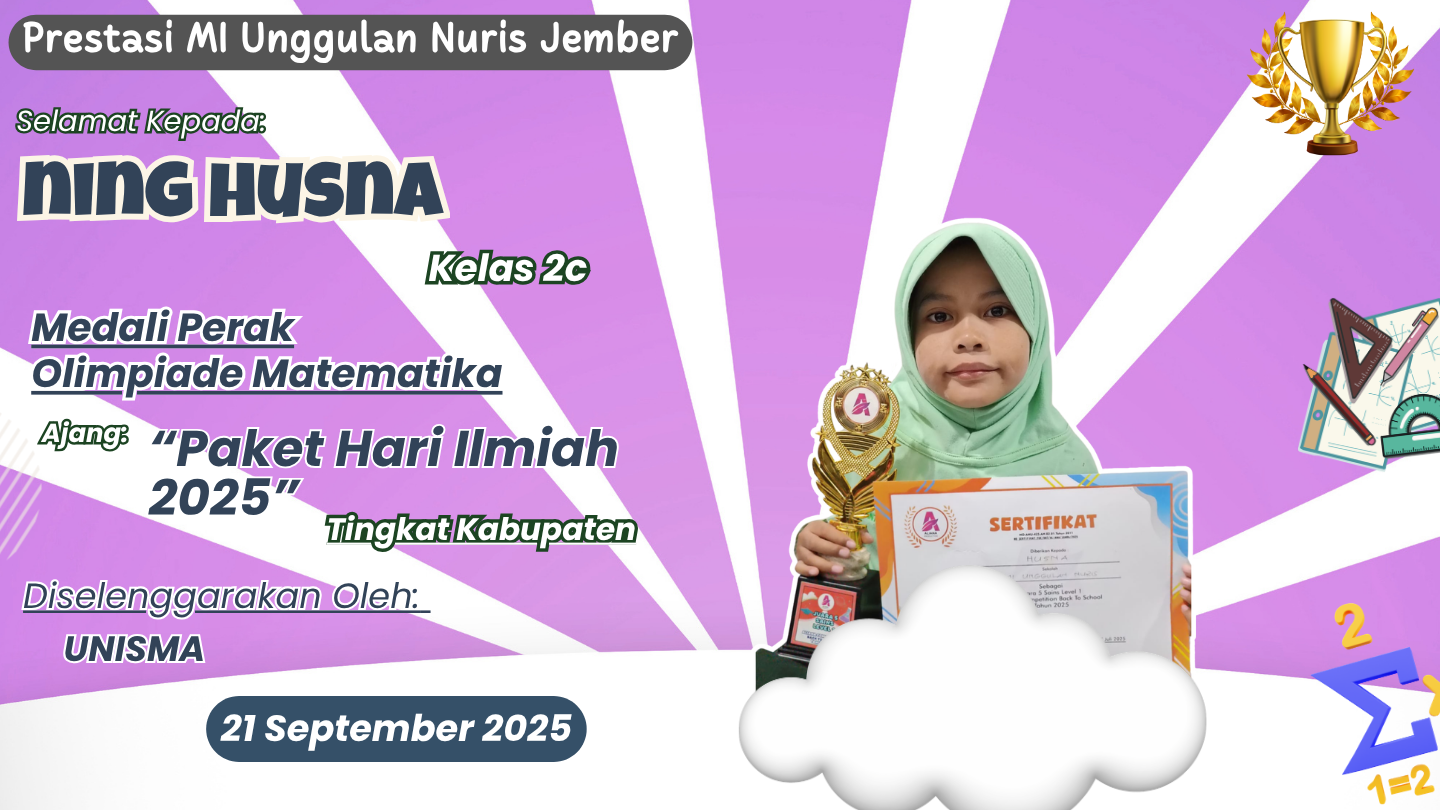 Kecil-Kecil Punya Nyali! Ning Husna Cetak Rekor Baru untuk MI UNggulan Nuris Jember